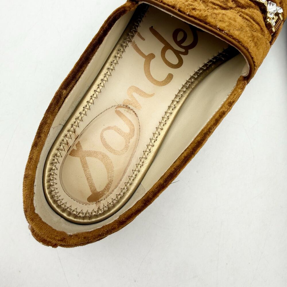 Sam Edelman Womens Loraine Regal Loafers Size 7 M EU 37 Camel Brown Cotton - Picture 11 of 12